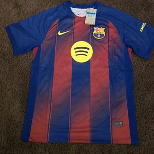 Nike FC Barcelona Striped Jersey - Blue and Red